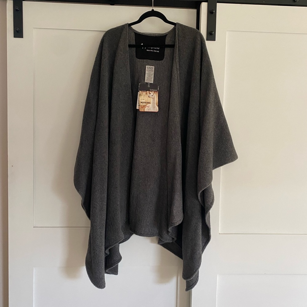 So Soft 100% Llama cozy cardigan/wrap.